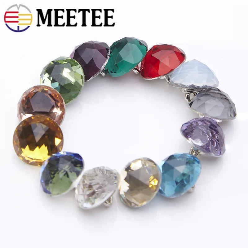 Meetee 20/50pcs 12mm Crystal Button Shirt Diamond Metal Shank Buttons Rhinestone Decoration Buckle DIY Garment Sewing Accessory
Meetee 20/50pcs 12mm Crystal Button Shirt Diamond Metal Shank Buttons Rhinestone Decoration Buckle DIY Garment Sewing Accessory