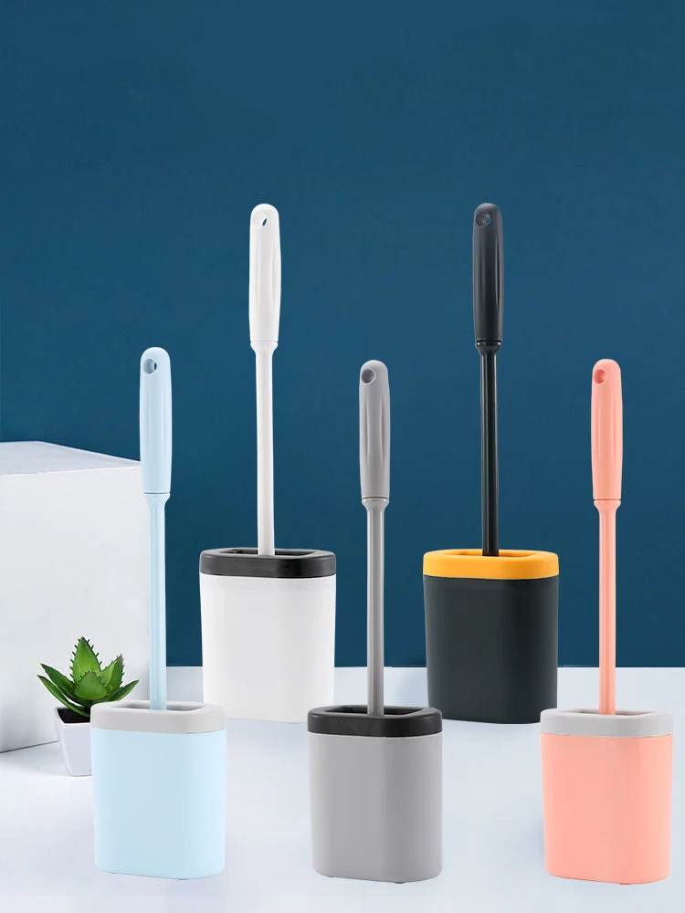 Toilet Brush Silicone WC Accessories Flat Head Flexible Soft Bristles Brush With No Dead Corner Quick Drying Holder Set
Toilet Brush Silicone WC Accessories Flat Head Flexible Soft Bristles Brush With No Dead Corner Quick Drying Holder Set