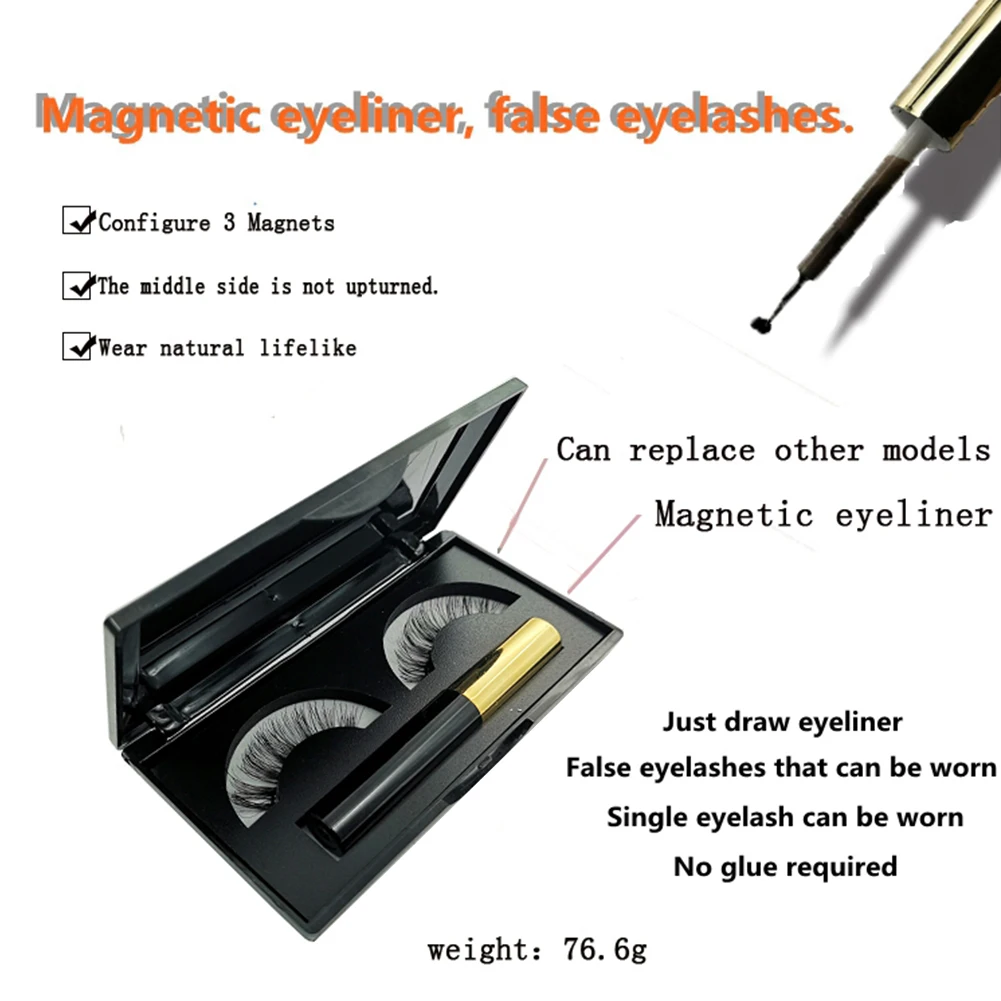 Liquid Makeup Charming False No Glue Long Lasting Magnetic Eyeliner Kit Extension Reusable Pen With Eyelash Waterproof
Liquid Makeup Charming False No Glue Long Lasting Magnetic Eyeliner Kit Extension Reusable Pen With Eyelash Waterproof