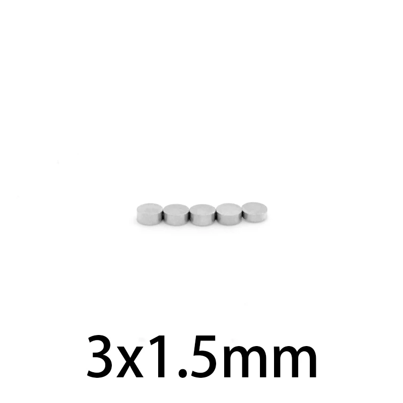 100-3000pcs 3x1.5mm Powerful Magnets 3mm x 1.5mm Permanent Small Round Magnet 3*1.5mm Thin Neodymium Magnet Super Strong
100-3000pcs 3x1.5mm Powerful Magnets 3mm x 1.5mm Permanent Small Round Magnet 3*1.5mm Thin Neodymium Magnet Super Strong