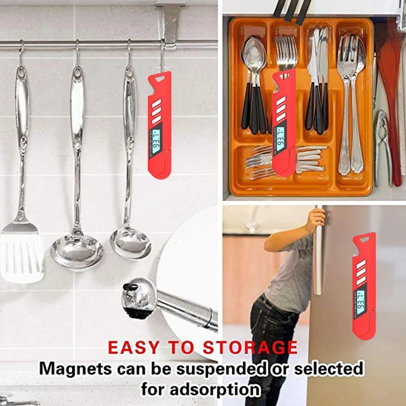 Hot Sale Instant Reading Electronic Thermometer Barbecue Folding Probe Thermometer Waterproof Barbecue Thermometer Kitchen Tools
Hot Sale Instant Reading Electronic Thermometer Barbecue Folding Probe Thermometer Waterproof Barbecue Thermometer Kitchen Tools