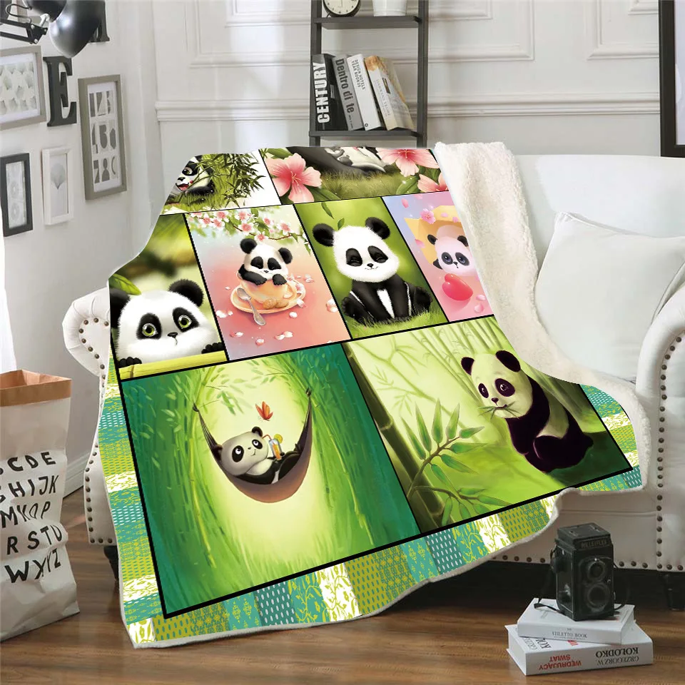 Panda 3d printed fleece blanket for Beds Hiking Picnic Thick Fashionable Bedspread Sherpa Throw Blanket 02
Panda 3d printed fleece blanket for Beds Hiking Picnic Thick Fashionable Bedspread Sherpa Throw Blanket 02