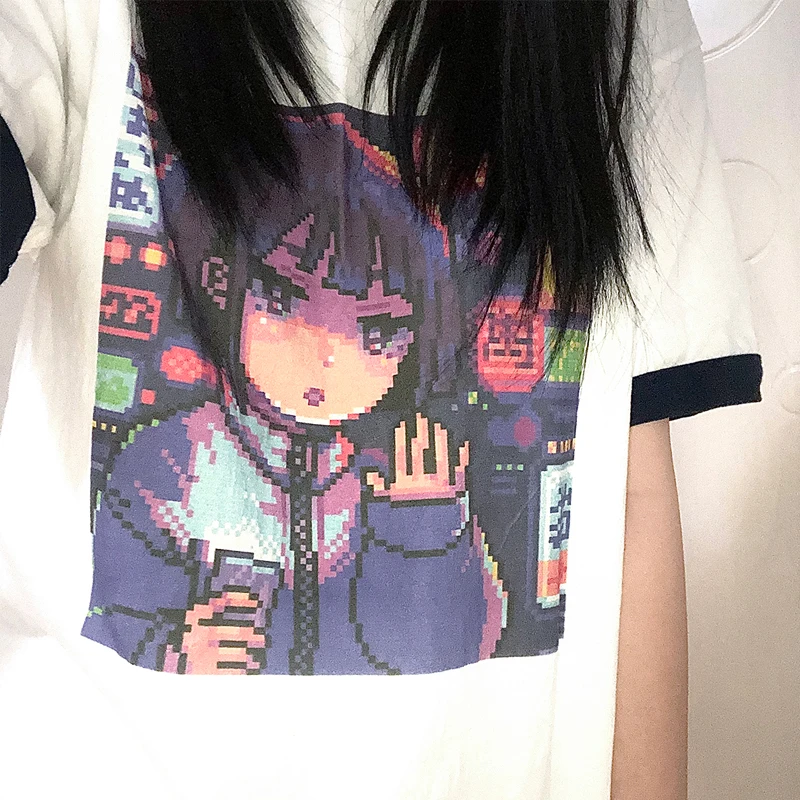 Cotton Oversized T-shirt Cartoon Anime Kawaii Sweet Girls Japan Streetwear Harajuku Casual Tops Summer Women T Shirt
Cotton Oversized T-shirt Cartoon Anime Kawaii Sweet Girls Japan Streetwear Harajuku Casual Tops Summer Women T Shirt