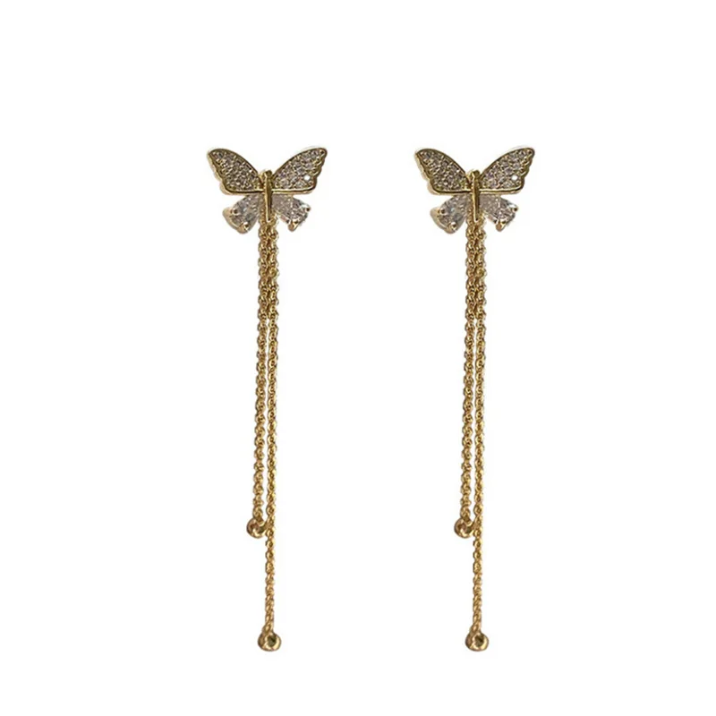 Trendy Butterfly Tassel Drop Earrings for Women Vintage Jewelry Modern Party Wedding Earrings Accessories Korean Fashion Jewelry 
Trendy Butterfly Tassel Drop Earrings for Women Vintage Jewelry Modern Party Wedding Earrings Accessories Korean Fashion Jewelry