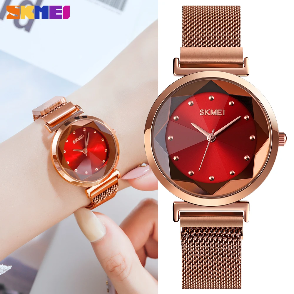 SKMEI Лидирующий бренд, роскошные женские часы, модные кварцевые женские часы с ремешком из нержавеющей стали, водонепроницаемые наручные часы, Relogio Masculino
SKMEI Лидирующий бренд, роскошные женские часы, модные кварцевые женские часы с ремешком из нержавеющей стали, водонепроницаемые наручные часы, Relogio Masculino