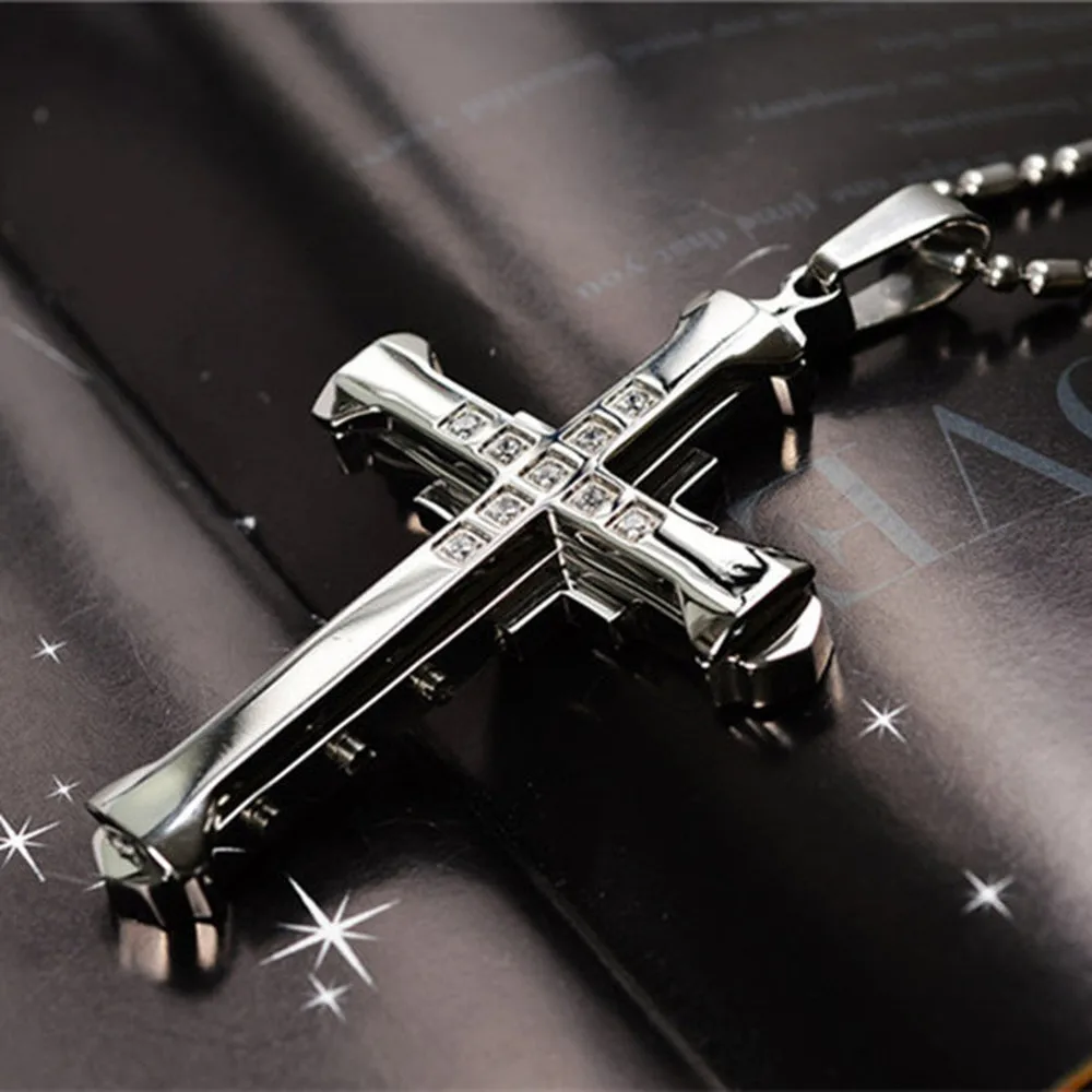 New Fashion Crystal Cross Jesus Christ Pendant Gold Black Zirconia Cross Pendant Necklace Stainless Steel Jewelry Accessories
New Fashion Crystal Cross Jesus Christ Pendant Gold Black Zirconia Cross Pendant Necklace Stainless Steel Jewelry Accessories