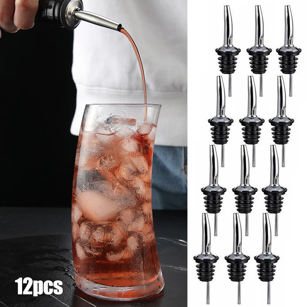 12Pcs Stainless Steel Wine Bottle Pourers Pour Spout Stopper With Rubber Seal For Spirits Oil Olive Bar Jigger Wine Accessories
12Pcs Stainless Steel Wine Bottle Pourers Pour Spout Stopper With Rubber Seal For Spirits Oil Olive Bar Jigger Wine Accessories
