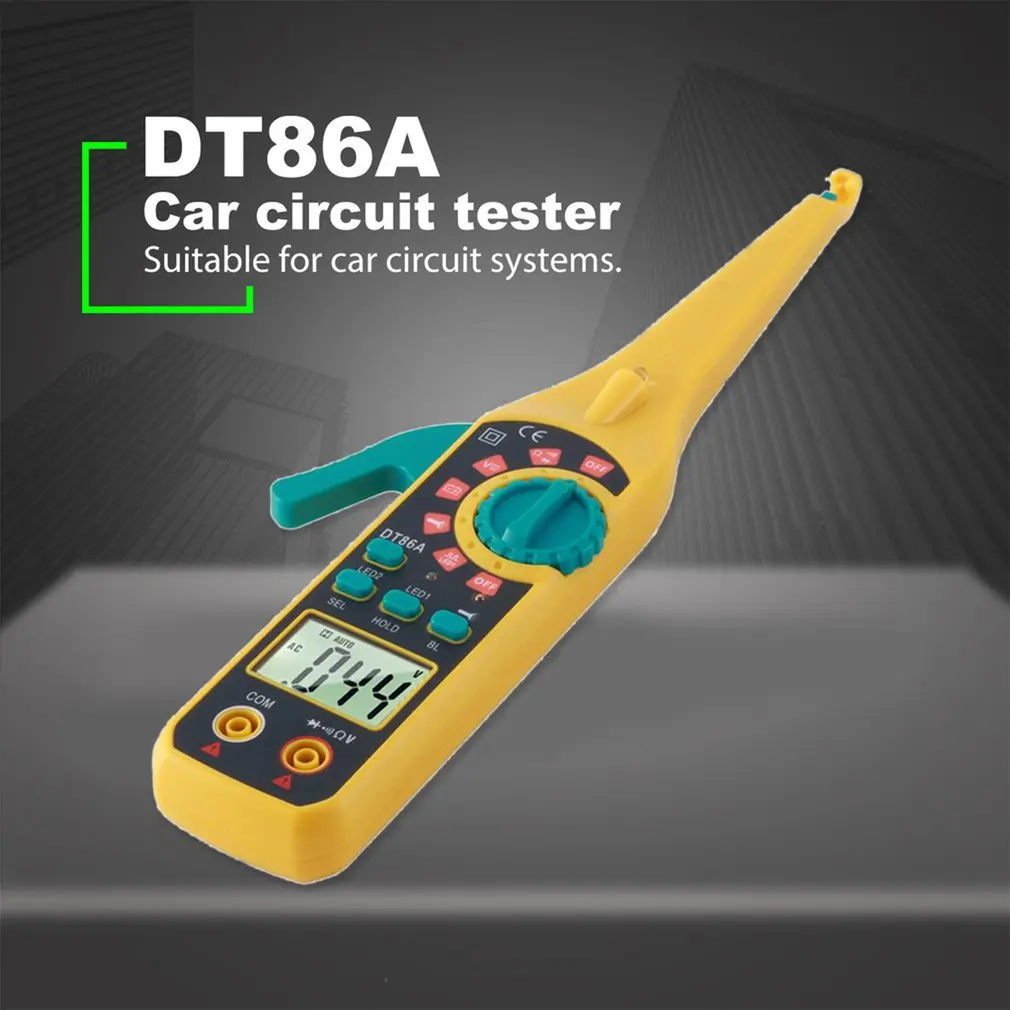 DT86A Auto Circuit Tester Detect Power Probe Repair Automotive Strong Toughness Electric Portable Diagnostic Tool
DT86A Auto Circuit Tester Detect Power Probe Repair Automotive Strong Toughness Electric Portable Diagnostic Tool