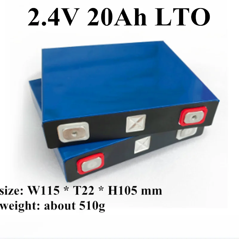 Глубокие циклы 2 4 V 20Ah аккумулятор лто 20000 циклов литий-титанатный для DIY 12V36V48V