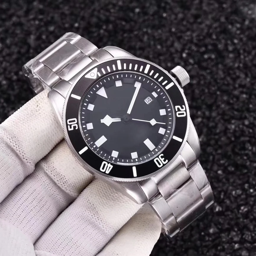 

Black Titanium Schwarz Bay Watch Men Diver Wristwatch Automatic Mechanical Miyota Buzos AAA Watches Stainless Steel Sapphire 42