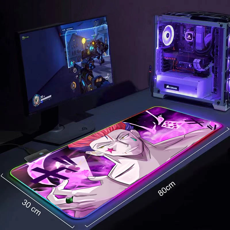 Mouse pad RGB Gaming hunter x hunter Accessories Computer Large Mousepad Gamer Rubber Carpet With Backlit CS GO LOL Desk Mat 
Mouse pad RGB Gaming hunter x hunter Accessories Computer Large Mousepad Gamer Rubber Carpet With Backlit CS GO LOL Desk Mat