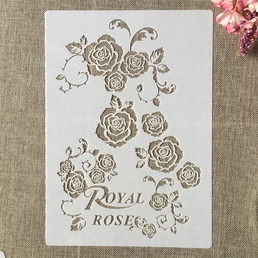 A4 29cm Royal Rose Flower DIY Layering Stencils Wall Painting Scrapbook Coloring Embossing Album Decorative Template
A4 29cm Royal Rose Flower DIY Layering Stencils Wall Painting Scrapbook Coloring Embossing Album Decorative Template