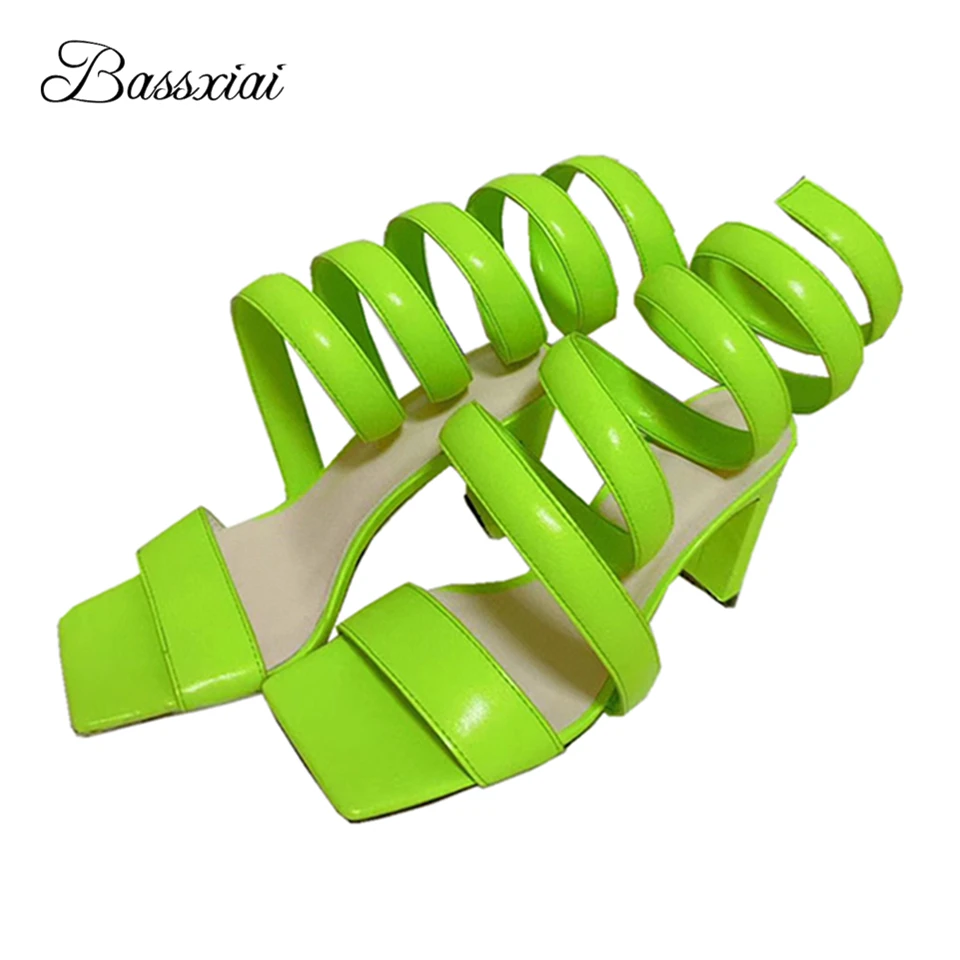 Jelly Color Ankle Wrap Sandals For Girls Women Unique High Heel Square Open Toe One-Strap Runway Shoes Summer
Jelly Color Ankle Wrap Sandals For Girls Women Unique High Heel Square Open Toe One-Strap Runway Shoes Summer