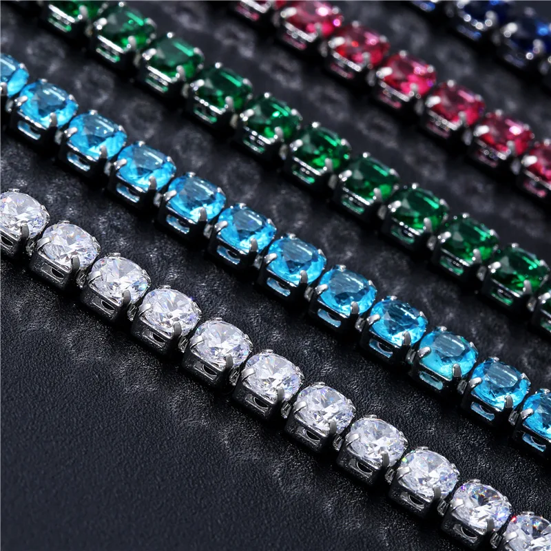 Cubic Zirconia Tennis Bracelet Women Wedding Jewelry Purple Zircon CZ Mens Bracelets Punk Hiphop Silver Color Pulseras Mujer 
Cubic Zirconia Tennis Bracelet Women Wedding Jewelry Purple Zircon CZ Mens Bracelets Punk Hiphop Silver Color Pulseras Mujer