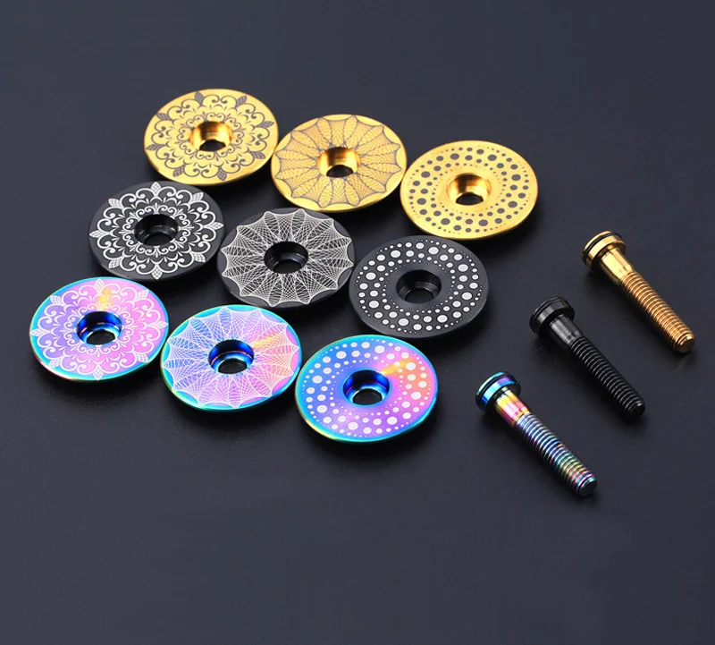 1 set Lightweight Titanium Alloy Bicycle Headset Cap + M6*30mm Bike Headset Stem Bolt 3 Colors Headset Screw Bicycle Parts
1 set Lightweight Titanium Alloy Bicycle Headset Cap + M6*30mm Bike Headset Stem Bolt 3 Colors Headset Screw Bicycle Parts