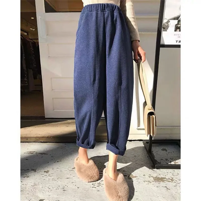 2020 Autumn Winter New Korea Fashion Women Elastic Waist Loose Pants Plus Size All-matched Casual Woolen Harem Pants V134
2020 Autumn Winter New Korea Fashion Women Elastic Waist Loose Pants Plus Size All-matched Casual Woolen Harem Pants V134