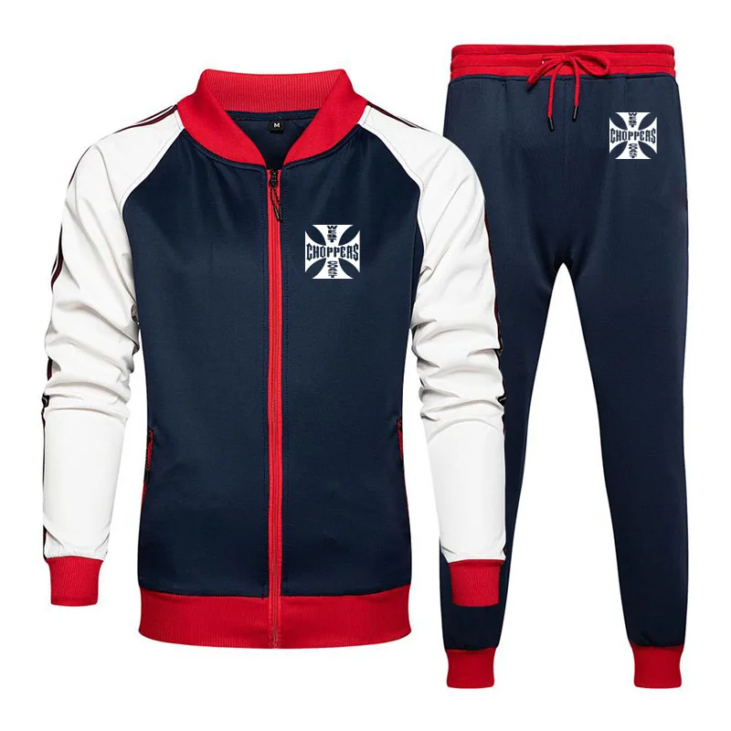 Men's suits West Coast Choppers printing Spring Autumn high quality cotton Men's Splicing sweatshirt+sweatpants 2-piece set
Men's suits West Coast Choppers printing Spring Autumn high quality cotton Men's Splicing sweatshirt+sweatpants 2-piece set