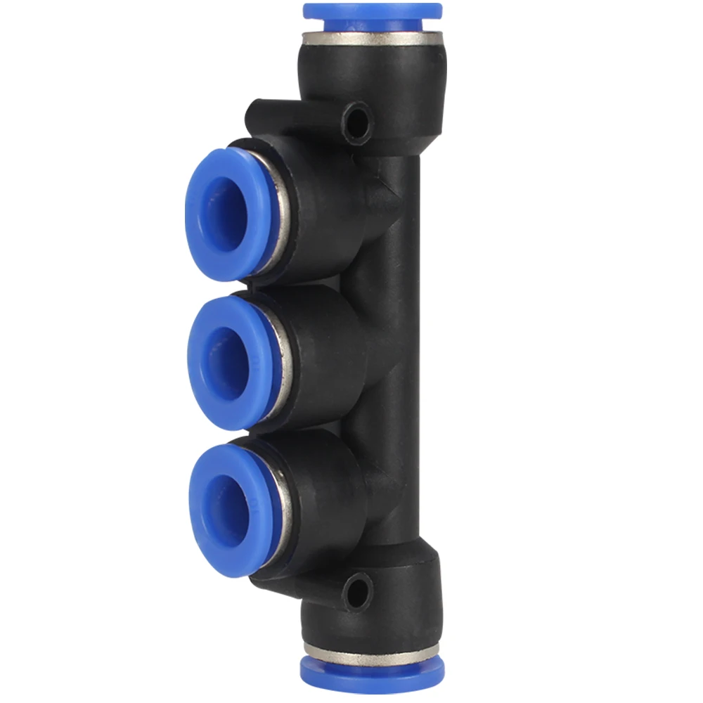 Pneumatic quick connector quick plug tracheal plastic connector five-way PKG-4 6 8 10 12mm PKG variable diameter
Pneumatic quick connector quick plug tracheal plastic connector five-way PKG-4 6 8 10 12mm PKG variable diameter