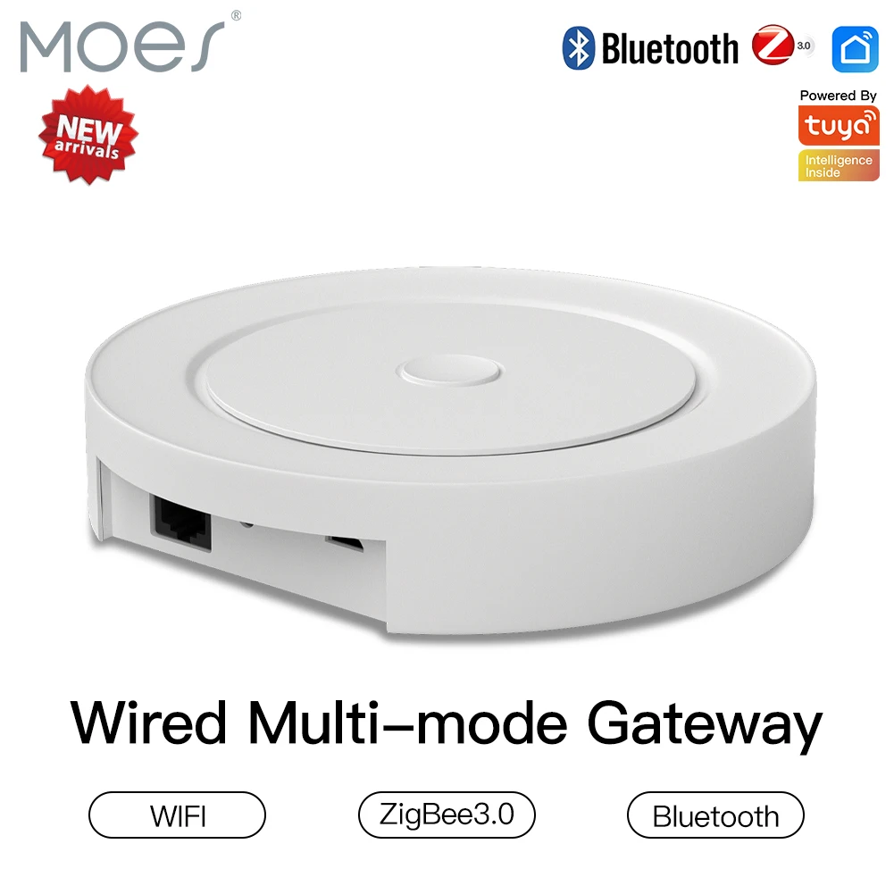 2022 Moes Multi-mode Smart Gateway ZigBee WiFi Bluetooth Mesh Wired Hub Work with Tuya Smart App Voice Control via Alexa Google
2022 Moes Multi-mode Smart Gateway ZigBee WiFi Bluetooth Mesh Wired Hub Work with Tuya Smart App Voice Control via Alexa Google