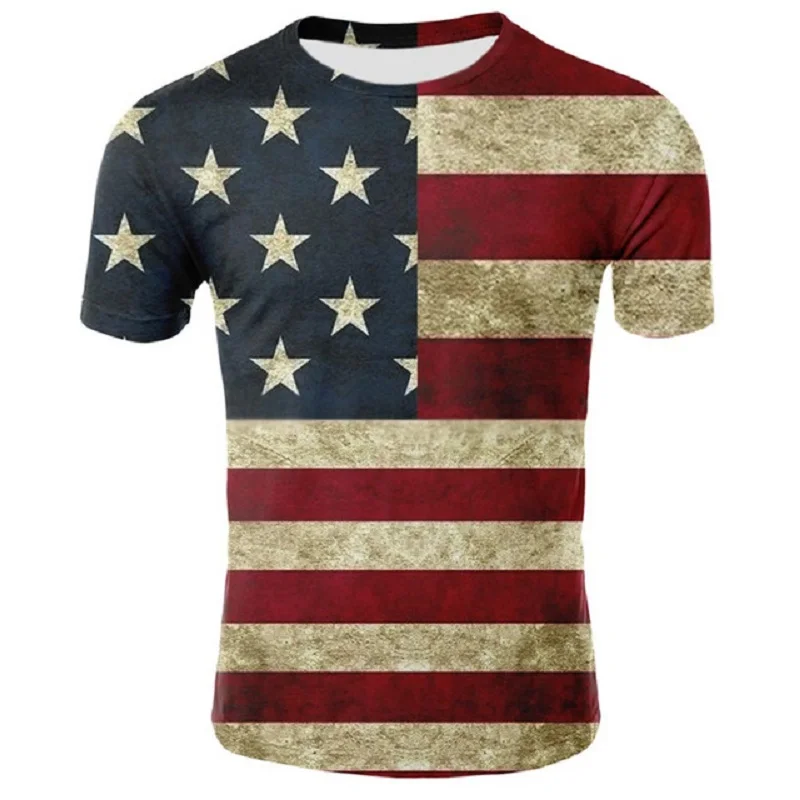 Summer daily casual and comfortable boutique 3D short-sleeved T-shirts for men and women-both eagles and flags represent freedom
Summer daily casual and comfortable boutique 3D short-sleeved T-shirts for men and women-both eagles and flags represent freedom