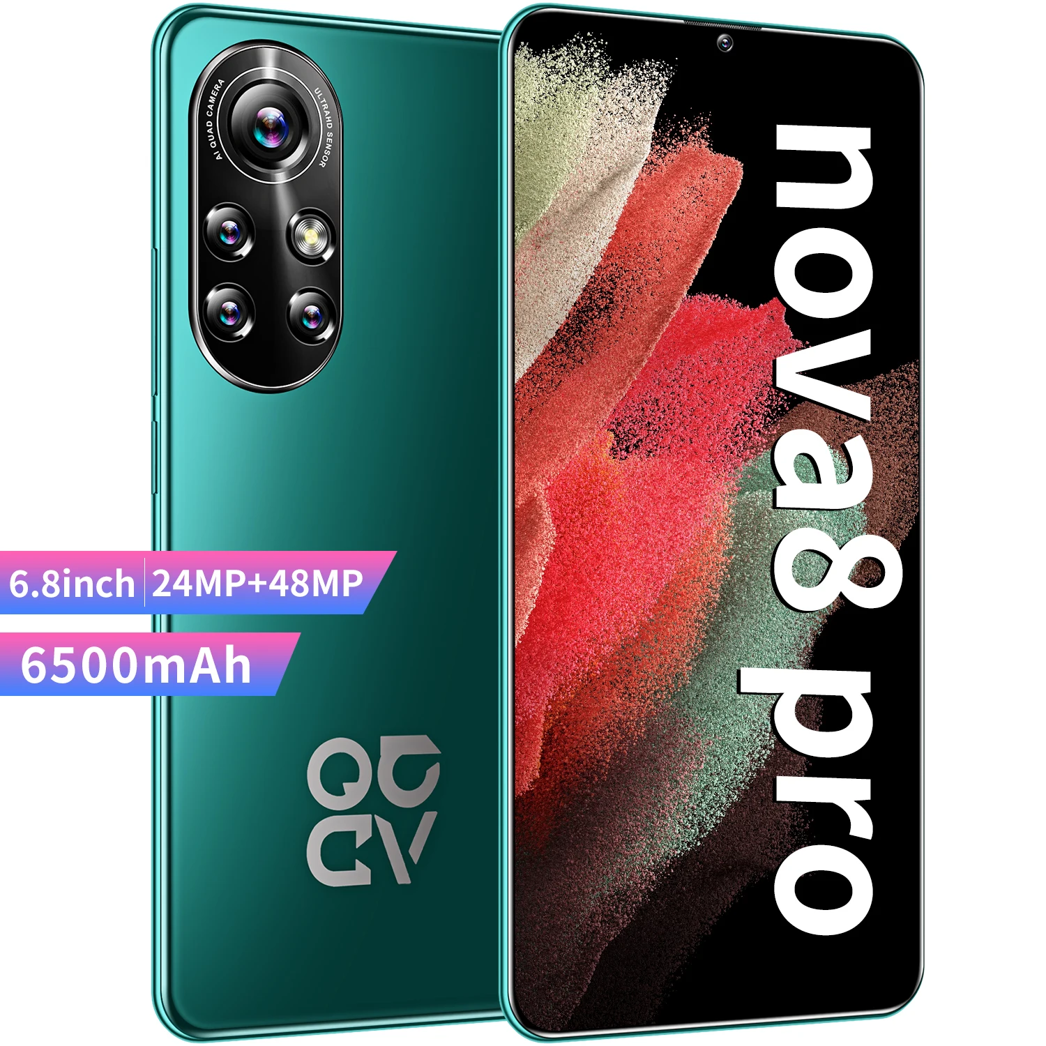 

Nova8 Pro Andriod Phone 11 Core 6.8 Inch HD+ 2280*3200 5G 12GB+512GB 24MP+48MP Andriod 11 Smartphone Qualcomm Snapdragon 888