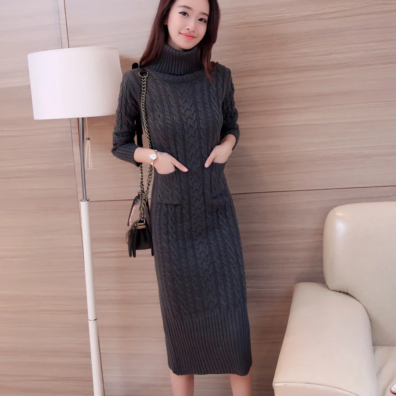 2020 Drop Ship Winter Women Knit Dresses Sweater Female Long Sleeve Turtleneck Casual Slim Warm Sweater Dress Women's Clothing
2020 Drop Ship Winter Women Knit Dresses Sweater Female Long Sleeve Turtleneck Casual Slim Warm Sweater Dress Women's Clothing