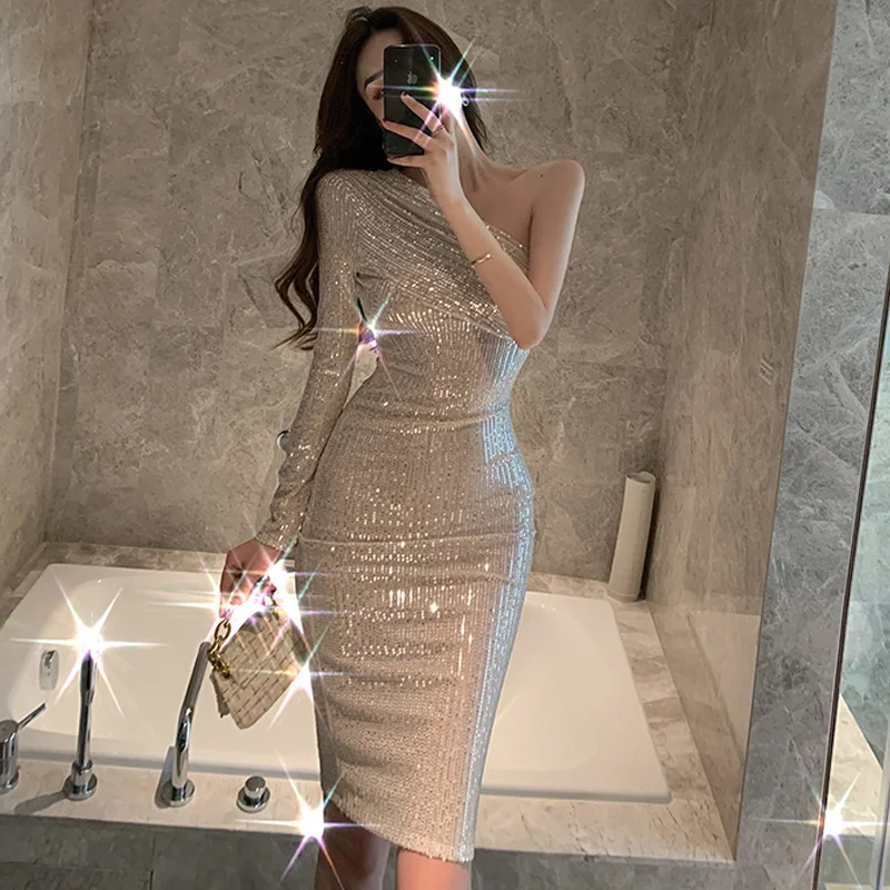 Gegejia Sexy Socialite Goddess Shoulder Annual Formal Mid-length Dress Strapless Shining Beaded Dress Tide Rac
Gegejia Sexy Socialite Goddess Shoulder Annual Formal Mid-length Dress Strapless Shining Beaded Dress Tide Rac