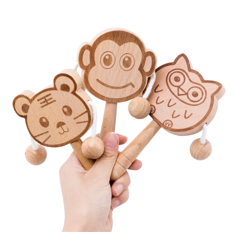 Baby Wooden Toys Beech Wood Cartoon Animals Rattle Handmade Wooden Teether Montessori Educational Toy Attract Attention
Baby Wooden Toys Beech Wood Cartoon Animals Rattle Handmade Wooden Teether Montessori Educational Toy Attract Attention