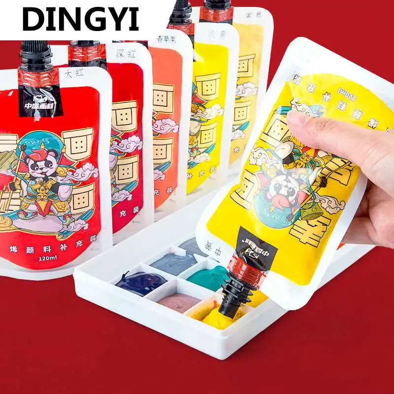 48 Colors 120ML Acrylic Paint Bag for Canvas Wood River Rocks Glass Ceramic Fabric Wall Painting Art Supplies
48 Colors 120ML Acrylic Paint Bag for Canvas Wood River Rocks Glass Ceramic Fabric Wall Painting Art Supplies