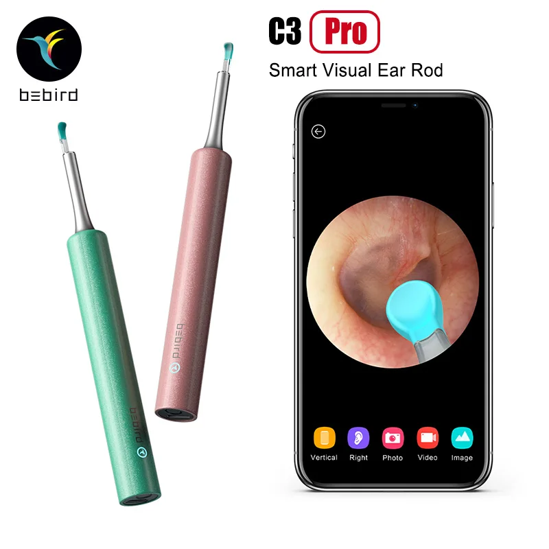 Original Bebird C3 Pro Smart Viusal Ear Stick 300w High Precision Endoscope Mini Camera Otoscope Borescope Ear Picking Rod Tool
Original Bebird C3 Pro Smart Viusal Ear Stick 300w High Precision Endoscope Mini Camera Otoscope Borescope Ear Picking Rod Tool