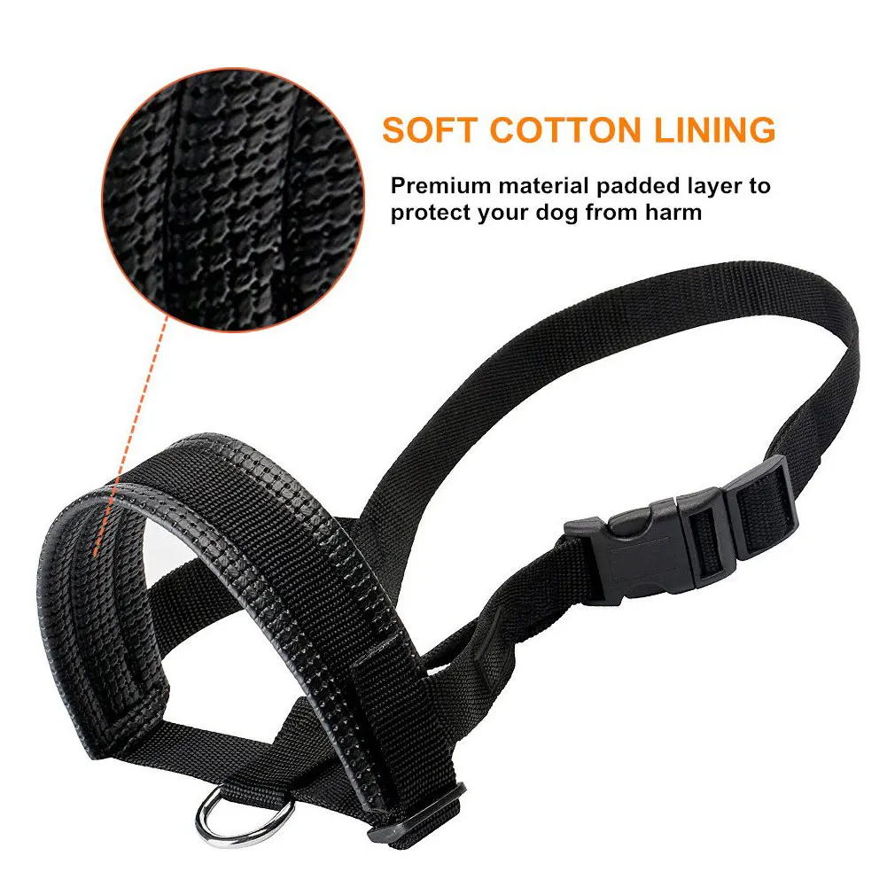 1PC Pet Nylon Adjustable Mask Bark Bite Soft Mouth Muzzle Grooming Anti Stop Chewing For Small Large Dog Black Barking Chewing 
1PC Pet Nylon Adjustable Mask Bark Bite Soft Mouth Muzzle Grooming Anti Stop Chewing For Small Large Dog Black Barking Chewing