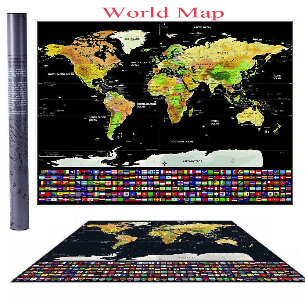 Горячая Распродажа записная книжка с надписью World Map персонализированный