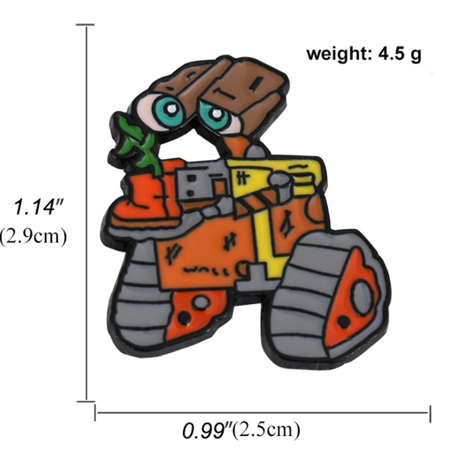 White Robot Cartoon Cute Enamel Brooch Metal Badge Cowboy Clothes Bag Oil Drop Pins Jewelry Brooch Pin Banquet Decoration Pins
White Robot Cartoon Cute Enamel Brooch Metal Badge Cowboy Clothes Bag Oil Drop Pins Jewelry Brooch Pin Banquet Decoration Pins
