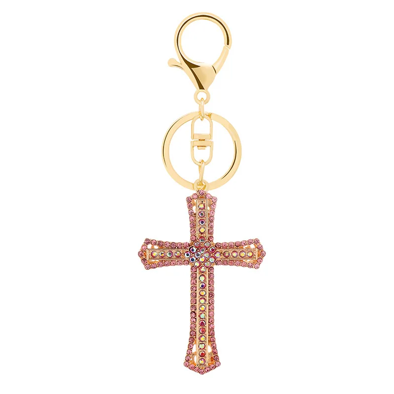 New Christian Crystal Cross Pendant Metal Keychain Creative Hollow Car Accessories Bag Keychain Jewelry Gift
New Christian Crystal Cross Pendant Metal Keychain Creative Hollow Car Accessories Bag Keychain Jewelry Gift
