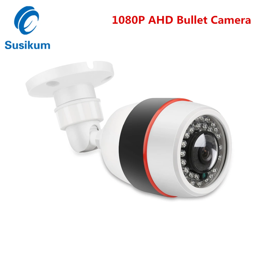 

1080P AHD цилиндрическая камера наружная Водонепроницаемая 180 градусов 1,7 мм объектив рыбий глаз пластиковая камера видеонаблюдения с ночным в...