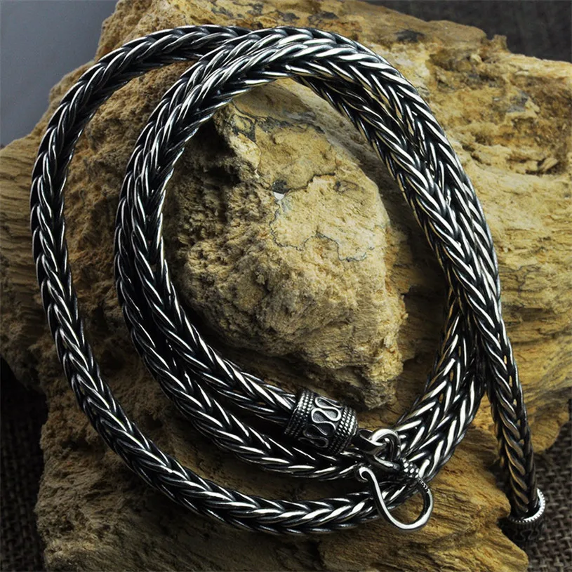 2020 New Men's Fashion Hip Hop Heavy 4-5mm Chain Necklace With Hook Clasp Thai Retro Antique Type Punk Jewelry 
2020 New Men's Fashion Hip Hop Heavy 4-5mm Chain Necklace With Hook Clasp Thai Retro Antique Type Punk Jewelry