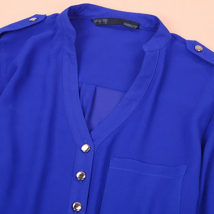 Women Tops Blouses Elegant Long Sleeve Solid V-neck Chiffon Blouse Female Work Wear Shirts Plus Size Blouse Blusa Feminina New
Women Tops Blouses Elegant Long Sleeve Solid V-neck Chiffon Blouse Female Work Wear Shirts Plus Size Blouse Blusa Feminina New