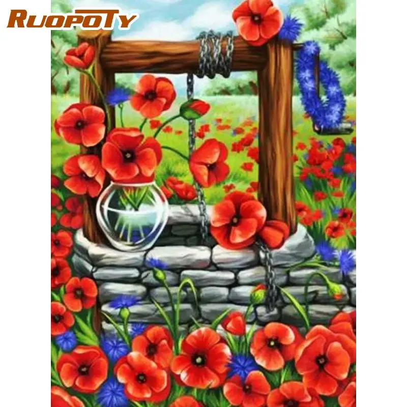 RUOPOTY Full Drill Square&Round Diamond Painting Flower Landscape DIY Sale Embroidery Garden Decoration For Home Decors
RUOPOTY Full Drill Square&Round Diamond Painting Flower Landscape DIY Sale Embroidery Garden Decoration For Home Decors