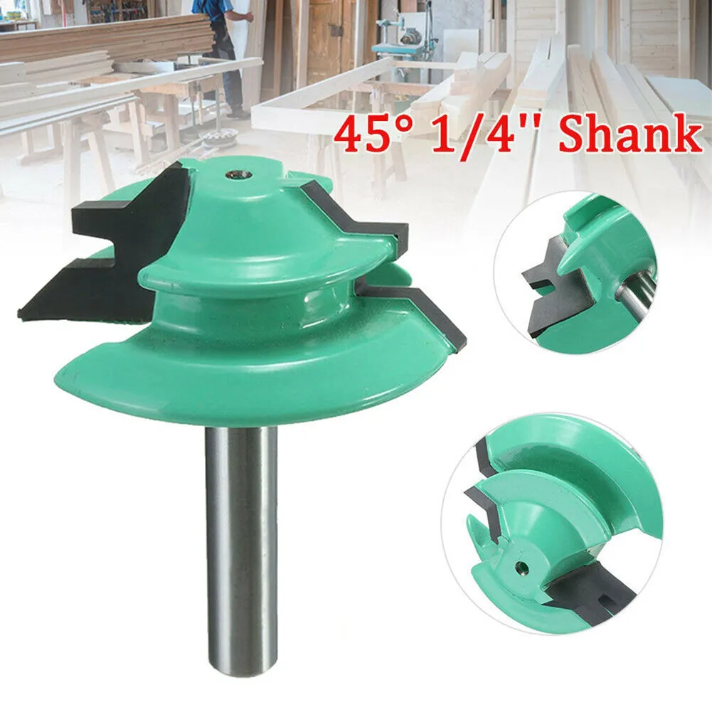 Carbide 45 Degree Chamfer Router Bit Lock Miter Router Bit Woodwork Tenon Cutter Tool 1/4'' Shank 1-1/2''d Fresas Para Madera
Carbide 45 Degree Chamfer Router Bit Lock Miter Router Bit Woodwork Tenon Cutter Tool 1/4'' Shank 1-1/2''d Fresas Para Madera