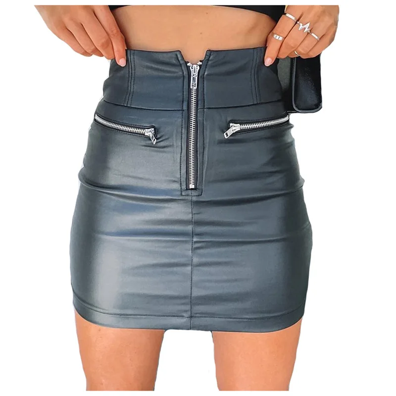 New Sexy Faux Leather Mini Skirts Zipper Stitched Hip Short Skirt Korean Style Streetwear Girl Clothes Buttock Dress Size S-2Xl
New Sexy Faux Leather Mini Skirts Zipper Stitched Hip Short Skirt Korean Style Streetwear Girl Clothes Buttock Dress Size S-2Xl