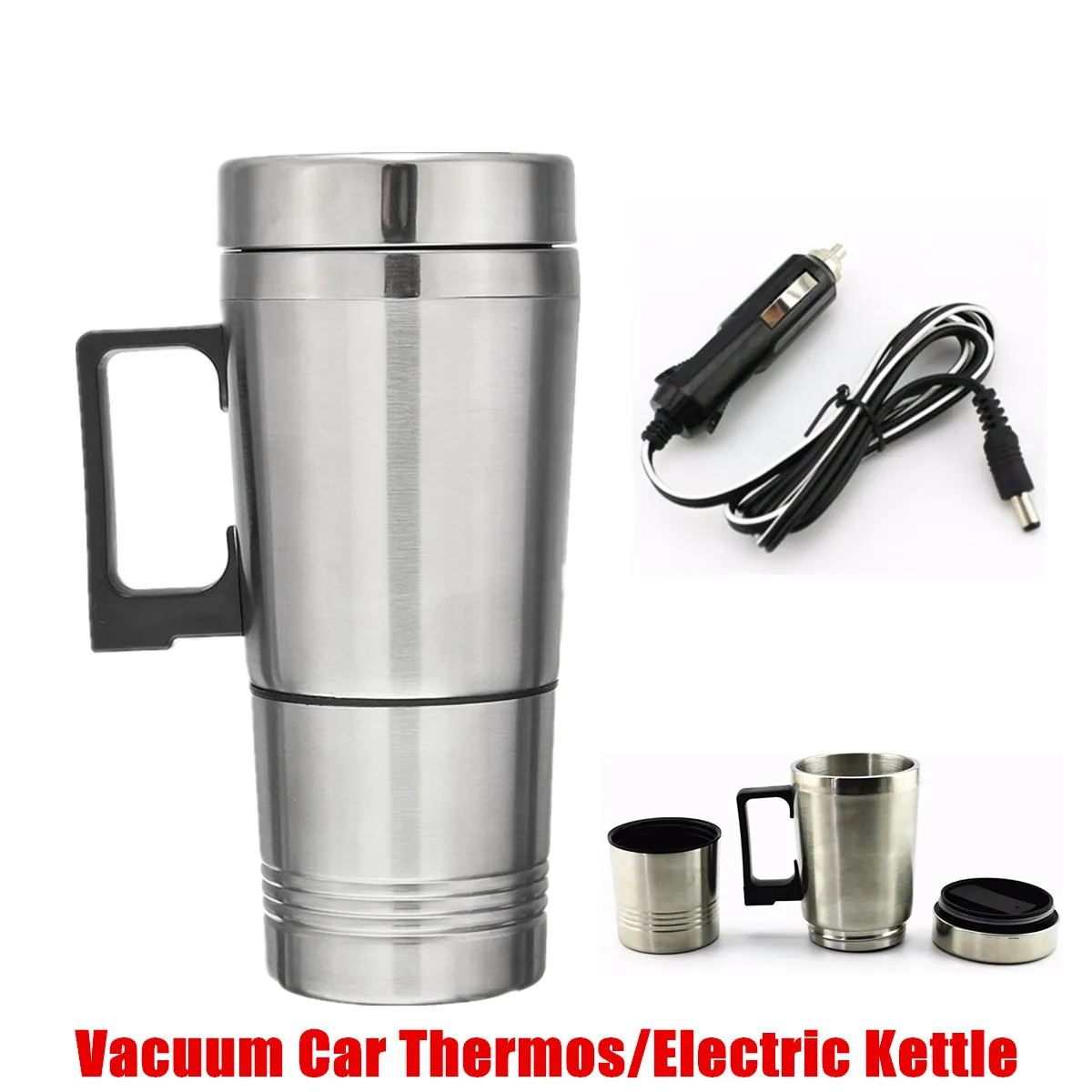 12V Stainless Steel Car Heating Cup Milk Water Tea Coffee Bottle Warmer Heated Travel Mug Traveling Camping Vehicle Heating Cup
12V Stainless Steel Car Heating Cup Milk Water Tea Coffee Bottle Warmer Heated Travel Mug Traveling Camping Vehicle Heating Cup