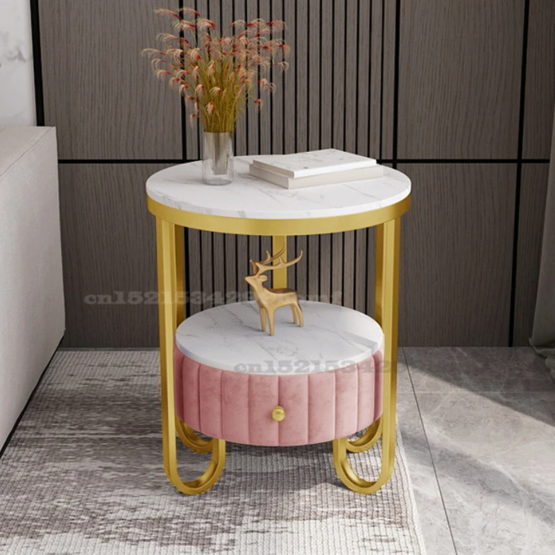 European Style Light Luxury Sofa Side A Few Stainless Steel Rock Plate Corner A Few Marble Round Table Creative Bedside Table
European Style Light Luxury Sofa Side A Few Stainless Steel Rock Plate Corner A Few Marble Round Table Creative Bedside Table