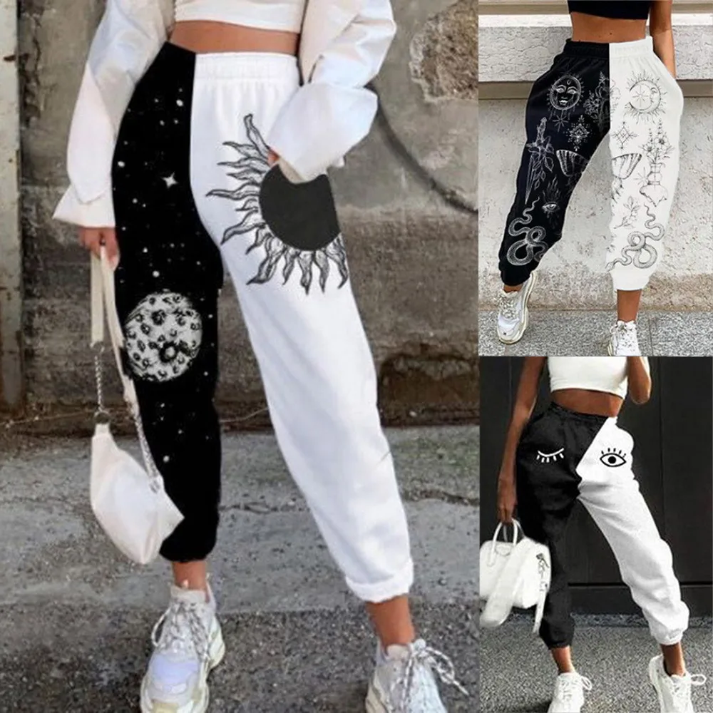 Women's casual print bouquet feet sweatpants women's fashion streetwear Korean style trousers fitness sports high-waist pants
Women's casual print bouquet feet sweatpants women's fashion streetwear Korean style trousers fitness sports high-waist pants
