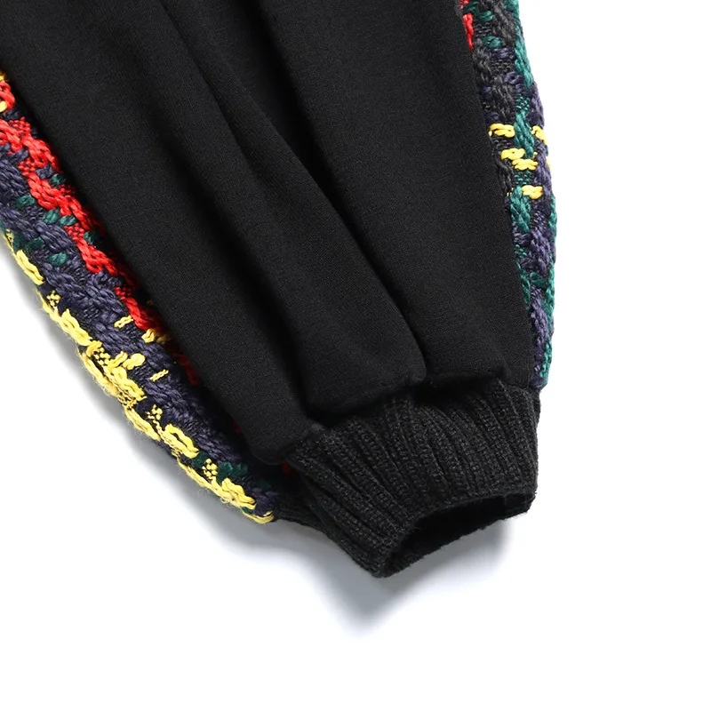 Winter Women Sweatshirt Dress Oversize Black Green Long Fleece Back Patchwork Knitted Striped Split Ribbons Decorate Streetwear
Winter Women Sweatshirt Dress Oversize Black Green Long Fleece Back Patchwork Knitted Striped Split Ribbons Decorate Streetwear