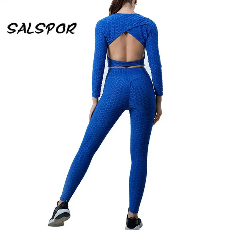 SALSPOR Женский комплект из двух предметов, короткий топ с длинным рукавом, спортивные Леггинсы, женские комплекты, одежда для бега, тренировок,...
SALSPOR Женский комплект из двух предметов, короткий топ с длинным рукавом, спортивные Леггинсы, женские комплекты, одежда для бега, тренировок,...
