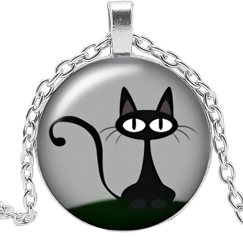2020 New Hot Cartoon Cute Cat Series Glass Convex Round Pendant Necklace Fashion Popular Jewelry Ladies Necklace
2020 New Hot Cartoon Cute Cat Series Glass Convex Round Pendant Necklace Fashion Popular Jewelry Ladies Necklace