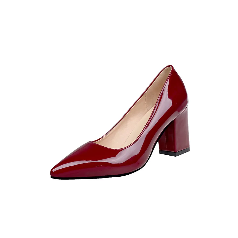 Summer new shallow mouth pointed high heels single shoe women's thick heel 40 41 42 43
Summer new shallow mouth pointed high heels single shoe women's thick heel 40 41 42 43