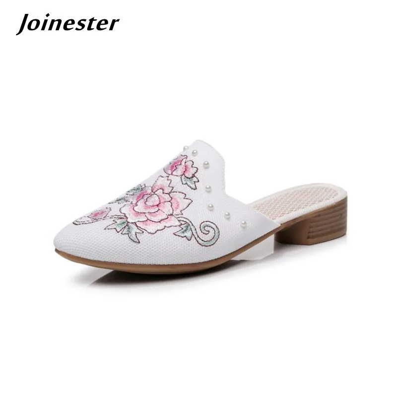 Mesh Embroidered Slippers for Women Pointed Toe Retro Mules Female Outdoor Sandals Slip On Backless Loafers Ladies Casual Slides
Mesh Embroidered Slippers for Women Pointed Toe Retro Mules Female Outdoor Sandals Slip On Backless Loafers Ladies Casual Slides