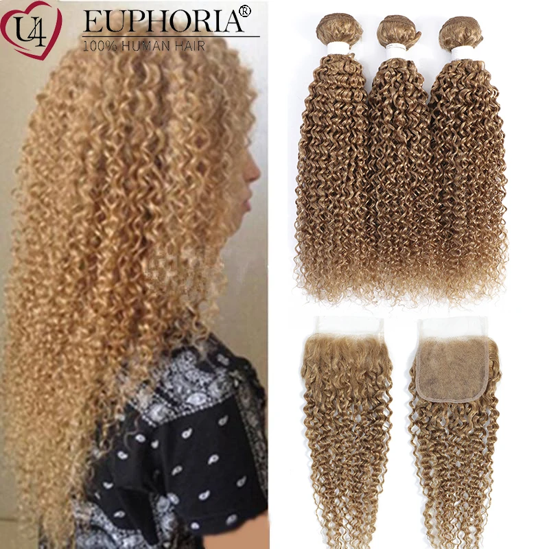 Brazilian Remy Human Hair Blonde Color 27 Kinky Curly Bundles With Lace Closure 4x4 30 33 Brown 3 Bundles With Closure Euphoria
Brazilian Remy Human Hair Blonde Color 27 Kinky Curly Bundles With Lace Closure 4x4 30 33 Brown 3 Bundles With Closure Euphoria