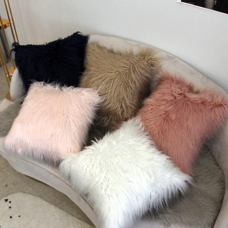 Simple Modern Plush Solid Color Pillow Long Wool Cushion Wool-like Pillow Bedside Cushion Back Cushion Couch Pillow Home Decor
Simple Modern Plush Solid Color Pillow Long Wool Cushion Wool-like Pillow Bedside Cushion Back Cushion Couch Pillow Home Decor